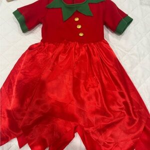 Red and Green Kids Costume